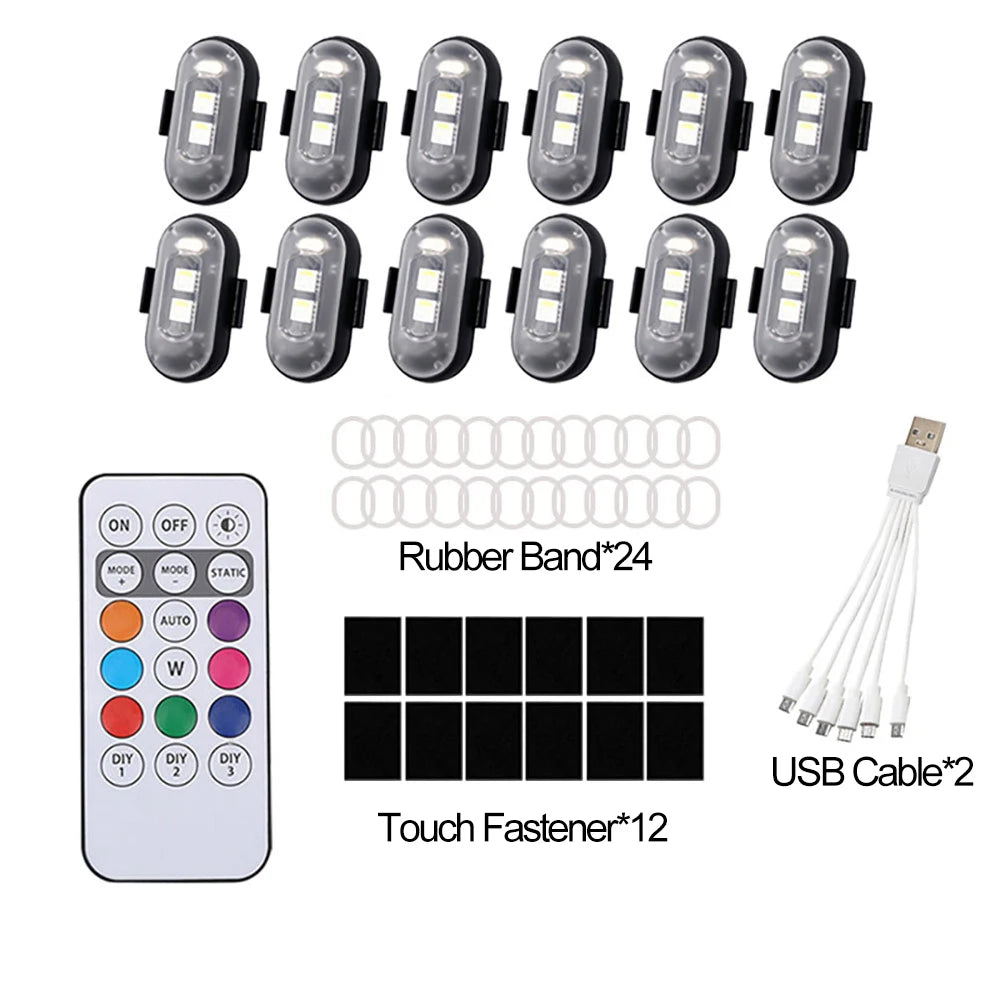 Wireless RGB Strobe Lights
