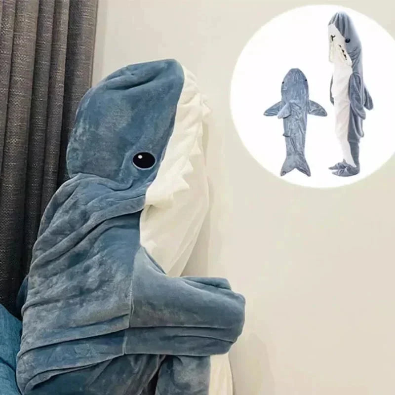 Shark Hoodie Blanket