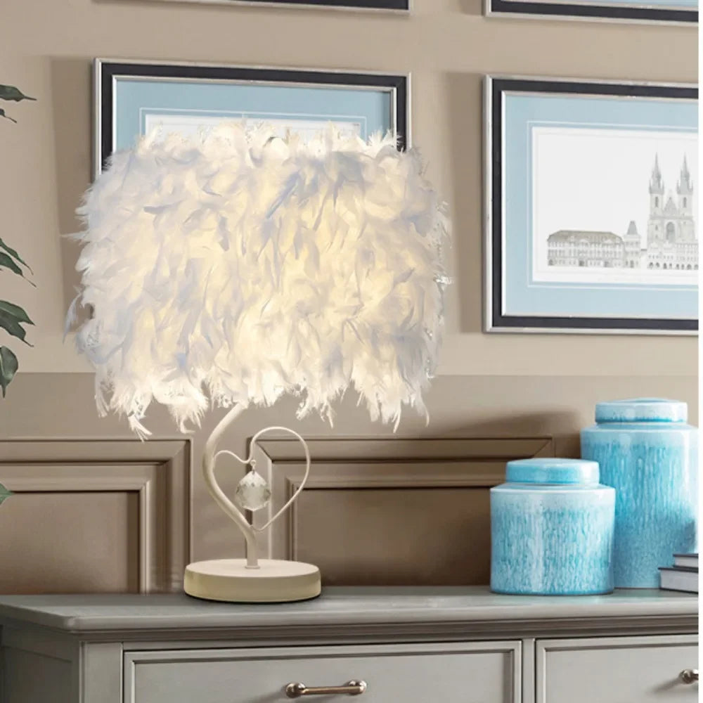 Feather Table Lamp