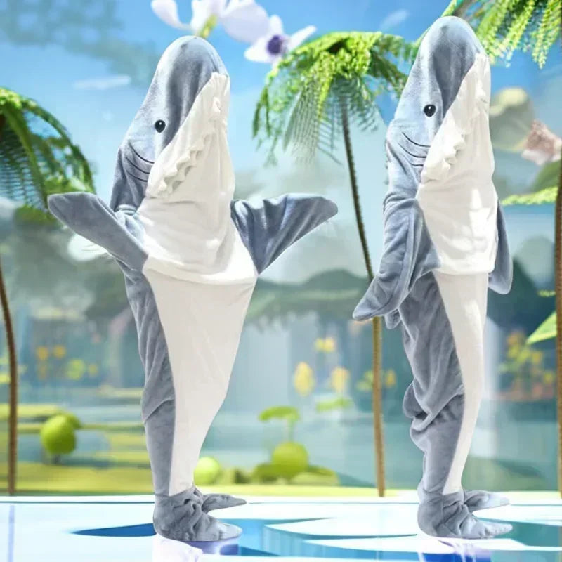 Shark Hoodie Blanket