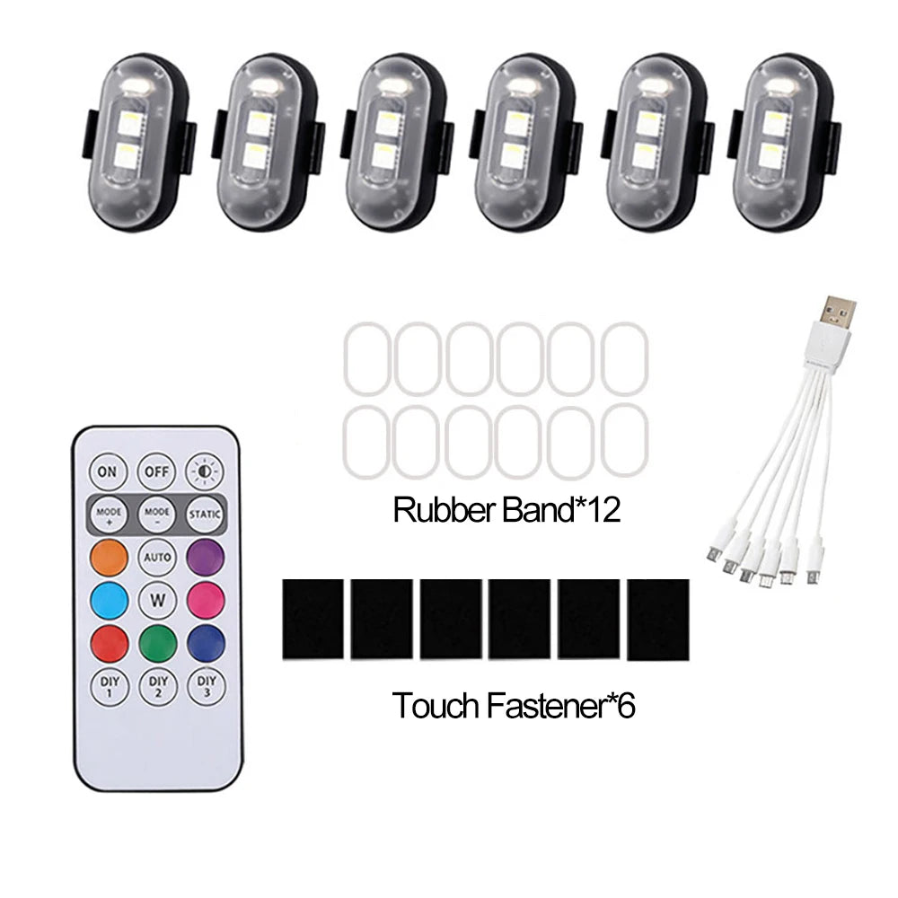 Wireless RGB Strobe Lights
