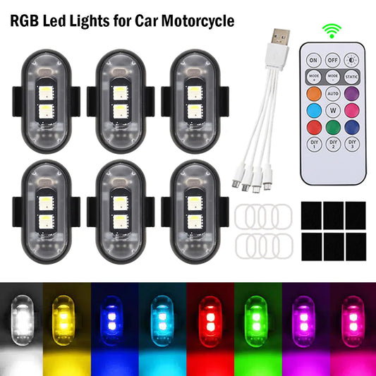 Wireless RGB Strobe Lights