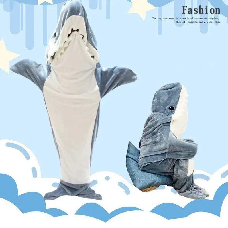 Shark Hoodie Blanket