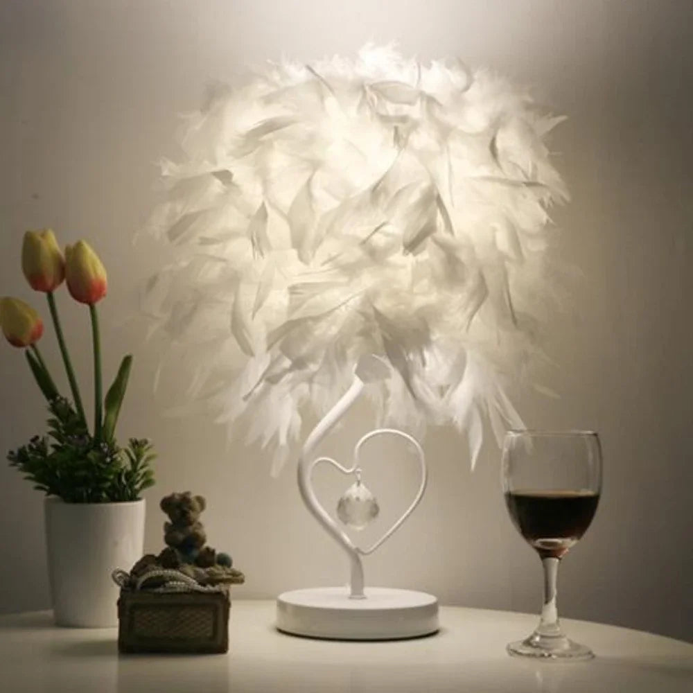Feather Table Lamp